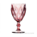 Colored vintage crystal glass set for wedding